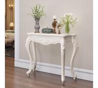 YVYKFZD Tavolo Consolle bianco, Consolle Ingresso Tavolo Console vintage, Tavolos da Ingresso in stile rustico, decorativi Tavolos da Divano stretti, per foyer(Silver,L 90cm/35.4")