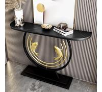 YVYKFZD Tavolo Consolle, Consolle Ingresso creativo, eleganti Tavolo Console, Tavolos da Ingresso dietro Tavolos da Divano per l'ingresso, facili das montare(Black F,100cm/39.3")