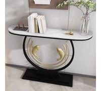 YVYKFZD Tavolo Consolle, Consolle Ingresso creativo, eleganti Tavolo Console, Tavolos da Ingresso dietro Tavolos da Divano per l'ingresso, facili das montare(Black A,100cm/39.3")