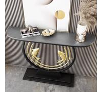 YVYKFZD Tavolo Consolle, Consolle Ingresso creativo, eleganti Tavolo Console, Tavolos da Ingresso dietro Tavolos da Divano per l'ingresso, facili das montare(Black D,100cm/39.3")