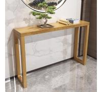 YVYKFZD Tavolo Consolle in stile rustico, Consolle Ingresso in legno massello, Tavolo Console Tavolos da Ingresso rettangolare, Tavolos da Divano stretti, per soggiorno(Wood,L 140cm/55.1")