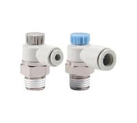 YVZDHNSFY 2 PZ AS1201F AS2201F 3201F Regolatore di velocità con Raccordo One-Touch Meter-out Valvola a Farfalla Raccordo Pneumatico(M5-06a,Exhaust Regulating)