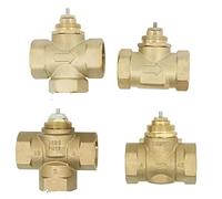 YVZDHNSFY Valvola a Tre Vie in Ottone Valvola a Due Vie DN15 DN20 DN25 M30X1.5 M28X1.5 1 Pz(3 WAY-DN15,M30X1.5)