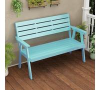 YVZYLXH Panca da Giardino in Legno, Posti a Sedere Comodi for Terrazzo e Balcone, Facile da Pulire, Stabile for Il Tuo Relax all’Aperto