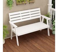 YVZYLXH Panca da Giardino in Legno, Posti a Sedere Comodi for Terrazzo e Balcone, Facile da Pulire, Stabile for Il Tuo Relax all’Aperto