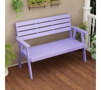 YVZYLXH Panca da Giardino in Legno, Posti a Sedere Comodi for Terrazzo e Balcone, Facile da Pulire, Stabile for Il Tuo Relax all’Aperto