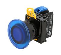 YW1L-A4E10Q4S Interruttore: Pressione 22mm Asta.Pos: 2 NO LED blu IP65 fungo ...