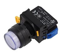 YW1L-M2E10QM3PW Interruttore: Pressione 22mm Asta.Pos: 1 NO LED bianco IP65 P...