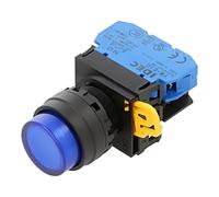 YW1L-M2E10QM3S Interruttore: Pressione 22mm Asta.Pos: 1 NO LED blu IP65 YW Po...