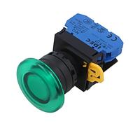 YW1L-M4E10Q4G Interruttore: Pressione 22mm Asta.Pos: 1 NO LED verde IP65 fung...