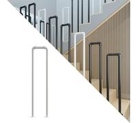 Ywanwj Corrimano a ringhiera per Scale, Ringhiera per gradini da Giardino Ringhiere per Ringhiera per Scale in Ferro Battuto Corrimano di Transizione Picchetto per Esterni Sicurezza Supporto Interni