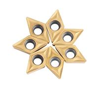 YWBL-WH 10 Pezzi di Punte in Metallo Duro CNC Inserti Lama Fresa Tornio Tornio Strumento con Scatola DCMT070204 US735 DCMT51.51