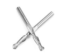 YWBL-WH 10pcs Kit Fresa a Spirale, 1/8 Pollice 2 Flutes Premium Carbide Ball Nose End Mills CNC Bits Flute Length 3,175x17mm