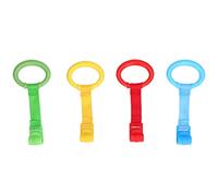 YWBL-WH 4 Pezzi Anelli per Tirare su per Bambini I Bambini Imparano a Stare in Piedi Anelli per Appendere Linguetta per Presepe per Lettino per