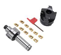 YWBL-WH 400R 50 22 4T Set di Frese per Spianare, Fresa a 4 Taglienti con 10 Inserti in Metallo Duro APMT1604 per Tornio CNC, Utensili di Fresatura di Precisione per Superfici a Gradini e Lavorazione