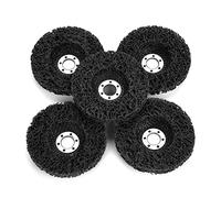 YWBL-WH 5 Pcs 100 Mm Dischi a Ruota in Polvere 60 Strumento di Lucidatura Abrasiva Abrasiva con Cavo di Nylon per Smerigliatrice Angolare