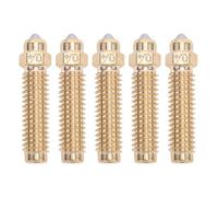 YWBL-WH 5pcs Stampante 3D Set di Ugelli Bimetallici, Acciaio Incoraggiato in Ottone 0,4 Mm, Adatto a Stampanti 3D in Carbonio Elegoo