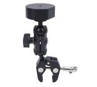 YWBL-WH Accessori per Montaggio a Morsetto Regolabili Adattatore di Installazione in Lega di Alluminio per Mini Kit di Montaggio a Palo della Scala per Pinza (Adattatore nero)