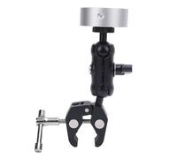 YWBL-WH Accessori per Montaggio a Morsetto Regolabili Adattatore di Installazione in Lega di Alluminio per Mini Kit di Montaggio a Palo della Scala per Pinza (Adattatore d'argento)