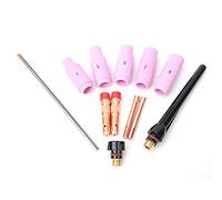 YWBL-WH Accessori per Parti di Saldatura TIGnbsp, Ceramica e Metallo, Set da 13 Pezzi con Componenti da 1,6 Mm e 2,4 Mm per Applicazioni con Torcia 17/18/26 (13 pz)