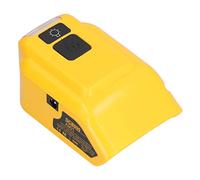 YWBL-WH Adattatore Caricabatteria, Materiale ABS, Doppie Porte USB, Uscita 14V-22V DC12V, per Campeggio e Uso di Emergenza (Con foro 12VDC)