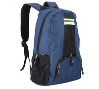 YWBL-WH Borsa per Attrezzi a Doppia Spalla, Zaino Portaoggetti in Tessuto Oxford, per Amministratore Idraulico Elettricista, Striscia Blu Riflettente