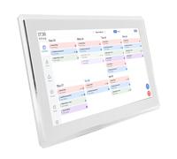 YWBL-WH Calendario Digitale Intelligente 15,6 Pollici, Touchscreen Full HD WiFi Planner Digitale Interattivo per Montaggio a Parete con Grafico dei Lavori Domestici e Pianificatore dei (WHITE)