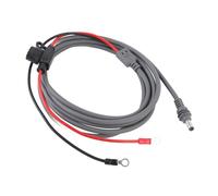 YWBL-WH Cavo di Alimentazione Satellitare Rettangolare Cavo di Alimentazione CC 16,4 Piedi 30 A per Mini Parabola Satellitare Rettangolare con Terminale Circolare e Scatola Fusibili