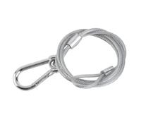 YWBL-WH Cavo di Sicurezza Filo d'acciaio Luce da Palcoscenico Corde di Sicurezza Connettori Durevoli 3 Mm 29,52 Pollici per Eventi di Nozze (Confezione da 10)