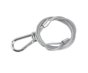 YWBL-WH Cavo di Sicurezza Filo d'acciaio Luce da Palcoscenico Corde di Sicurezza Connettori Durevoli 3 Mm 29,52 Pollici per Eventi di Nozze (Confezione da 10)