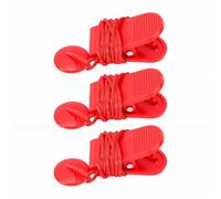 YWBL-WH Chiave di Sicurezza Magnetica per Tapis Roulant Interruttore di Arresto di Emergenza Chiave di Sicurezza per Macchina da Corsa 3 Pezzi Tapis Roulant con Plastica ABS e Rame per (Taglia