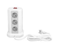 YWBL-WH Ciabatta a Torre Torri con Presa Portatile Protezione Contro le Sovratensioni Tpye per Dormitorio Dell'ufficio Domestico (WHITE)