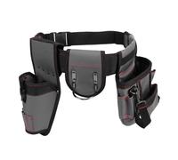 YWBL-WH Cintura Portautensili, Custodia Multifunzionale Staccabile in Vita Regolabile con Rivetti in Metallo per Elettricista Falegname Idraulico Tuttofare