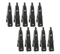 YWBL-WH Clip a Coccodrillo, Clip per Test Positivo Negativo in Ottone | Guaina Isolata in ABS, Corrente Nominale 10 A, per Batteria Auto e Tester di Tensione, Pinza per Test Elettrico