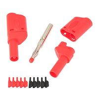 YWBL-WH Connettori Banana 4mm 10 Pezzi Impilabili Isolati per Sonde di Test Laboratorio e Misure Elettriche