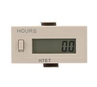 YWBL-WH Contatore Digitale H7ET-BVM, Display LCD a 6 Cifre, Contatore di Conteggio CC 5-30 V per il Monitoraggio dell'utilizzo dell'elettricità Nella Gestione del Traffico (0,0 ore)