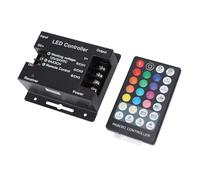 YWBL-WH Controller Luci LED con Telecomando RF, Dimmer e Funzione di Memoria per Strisce Luminose LED, Controllo a Lunga Distanza Fino a 164 Piedi, Materiale Ferro e ABS