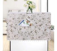 YWBL-WH Copertura Antipolvere in Cotone e Lino per Frigo, 55,1x130 Cm, | Tessuto Morbido e Antimacchia, Adatto per Lavatrice e Congelatore, Resistente Alle Pieghe per la casa.