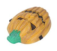 YWBL-WH Copriviso per Halloween, Copriviso con Luce LED in PVC con vestibilità Regolabile, Luce Casuale RGB, Interruttore a Chiave, 11 X 8,5 Pollici, Maschera Cosplay Zucca per Adulti Festa di
