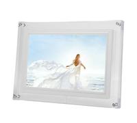 YWBL-WH Cornice Digitale WiFi da 10,1 Pollici, Cornice per Foto Intelligente Touch Screen con Spazio di Archiviazione da 32 GB, Ideale per Soggiorno e Ufficio