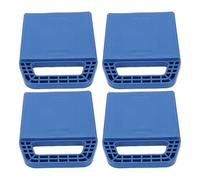 YWBL-WH Cuscinetto Stabilizzatore per da 4 Pezzi, Cuscinetto Livellatore Ad Incastro da 6,5x6,5 Pollici con Maniglia, per Prevenire L'affondamento del Martinetto su Legno di Piastrelle