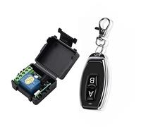 YWBL-WH DC 12V Interruttore Remoto Wireless Ricevitore relè a 1 Canale Interruttore di Controllo Remoto Modalità di Chiusura Momentanea per Luci Tende Elettriche Serrature per Porte (AB-1)