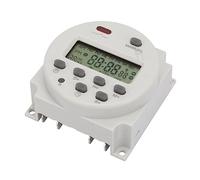 YWBL-WH Dispositivo Programmabile con Interruttore Orario Ad Alta Precisione, Controllo Elettronico con Intervallo di Impostazione da 1 S a 168 Ore, 8 Programmi On/off Giornalieri per (5 V CC)