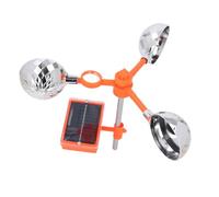 YWBL-WH Dissuasore per Uccelli con Suono Solare, Prisma Riflettente con Rotazione di 360 Gradi per Tetto del Giardino e Protezione della proprietà, Robusta Struttura in ABS, Design Resistente alla