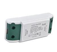YWBL-WH Driver LED, Trasformatore LED ABS 12V DC Alimentatore 30W 2,5A, Ingresso da 100 a 240V, Dimensioni Compatte 115mm, per Strisce Decorazione Domestica Lampade Fai da Te Uso Commerciale