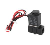 YWBL-WH Elettrovalvola Elettrica in Plastica DC12V, Normalmente Chiusa a 2 Vie con Porte 1/4 NPT per Controllo Aria, Gas e Acqua