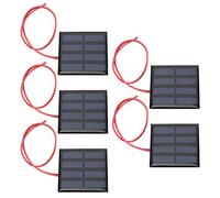 YWBL-WH Elevata Potenza in Uscita, 5 Mini Pannelli Solari DC2V 150mA, Batterie Interne per Telefoni Cellulari, Facile da Installare, Comodo da Usare, di Piccole Dimensioni, Adatto per Realizzare