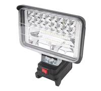 YWBL-WH Faro da Lavoro LED da 50 W, Lega di Alluminio, Luce Bianca Fredda da 5400 Lm, Ideale per Campeggio, Escursionismo, Pesca, Compatibile con Batterie da 18 V