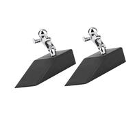 YWBL-WH Fermaporta da 2 Pezzi, Cuneo in Gomma Resistente con Base in Lega di Zinco per Garage, Camera da Letto, Ufficio Domestico, Fermaporta Decorativo Che Impedisce lo Sbattimento