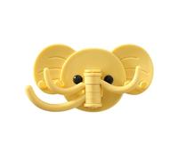 YWBL-WH Gancio da Parete con Testa di Elefante, Realizzato in Materiale Premium per Bagno, Casa, Ufficio, con Adesivo Senza Chiodi e Senza Traccia